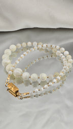 Collier en Nacre blanche