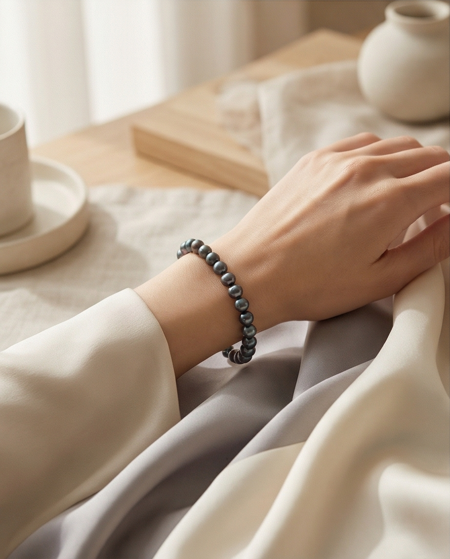 Bracelet en perles de culture