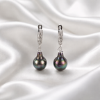Boucles d oreilles- Goutte noire