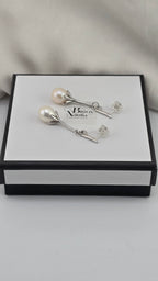 Boucles d ' oreilles en argent rhodié 925/1000