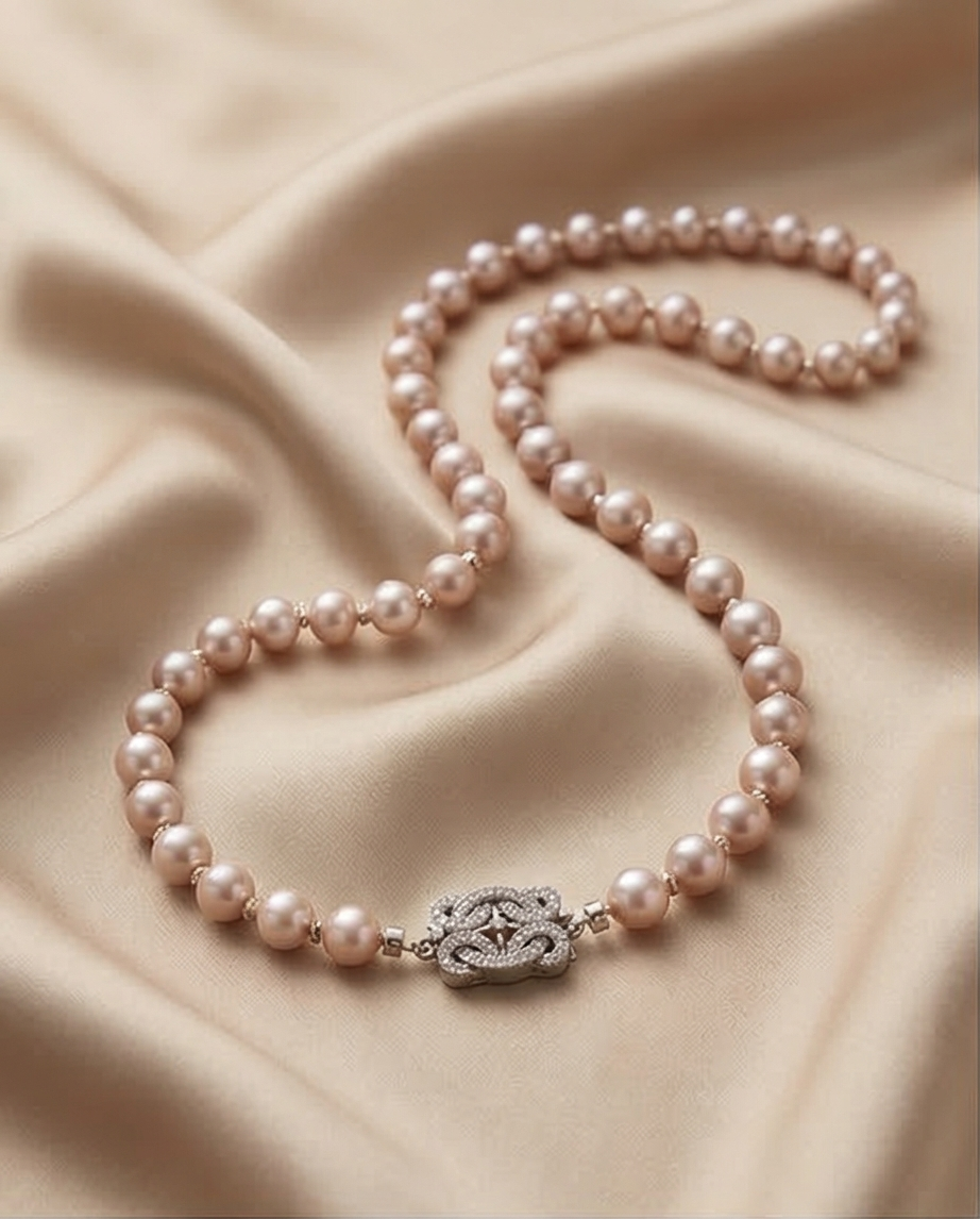 Souffle de Lilas - collier en perles de culture