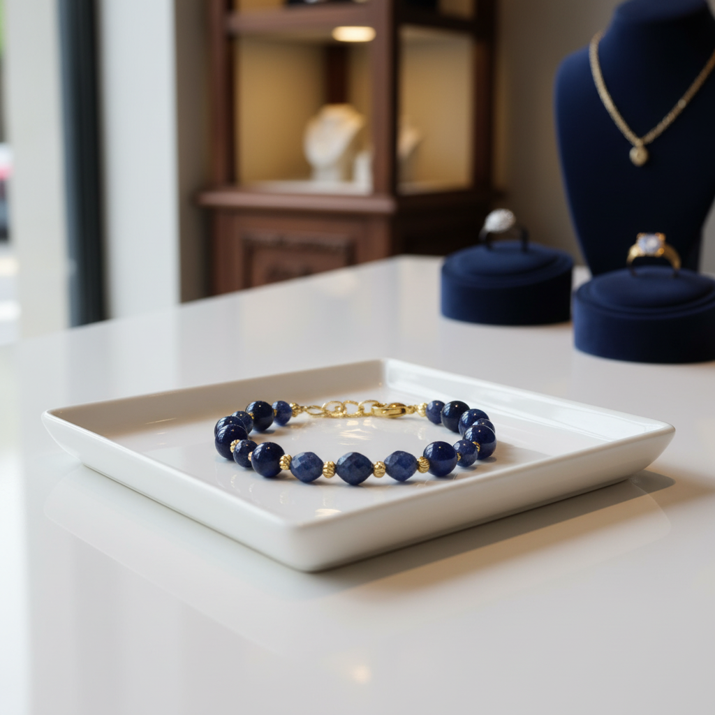 Bracelet en Lapis-Lazuli