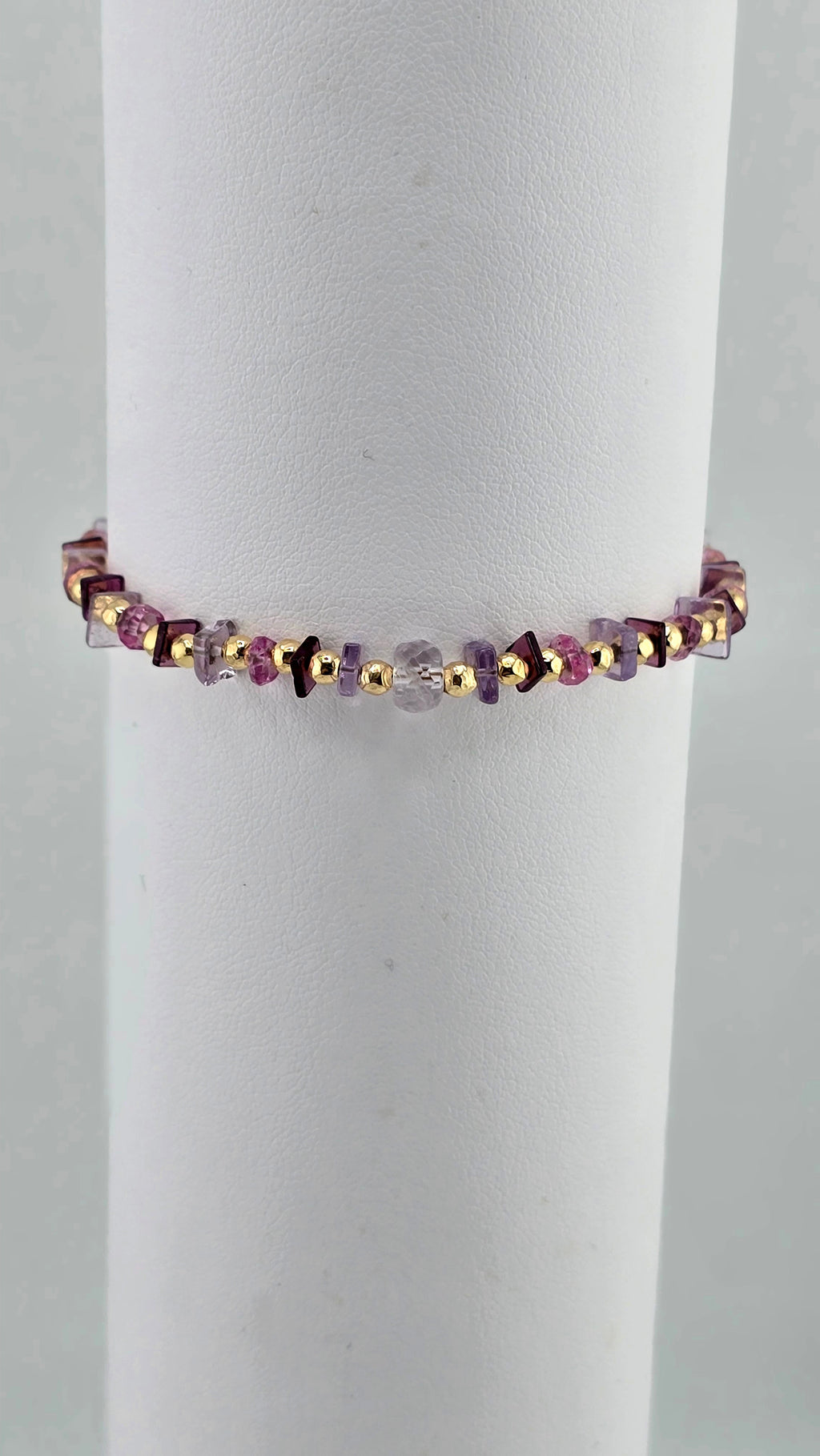 Bracelet en pierres fines et vermeil