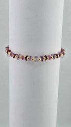 Bracelet en pierres fines et vermeil