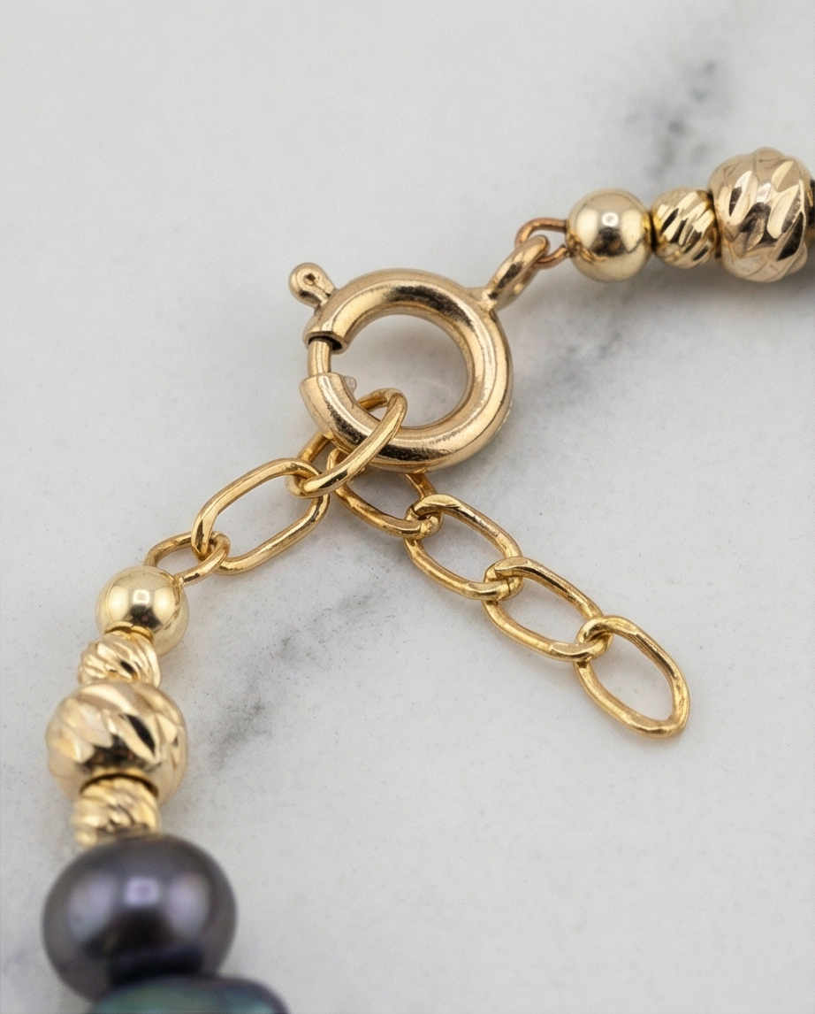 Bracelet en perles de culture