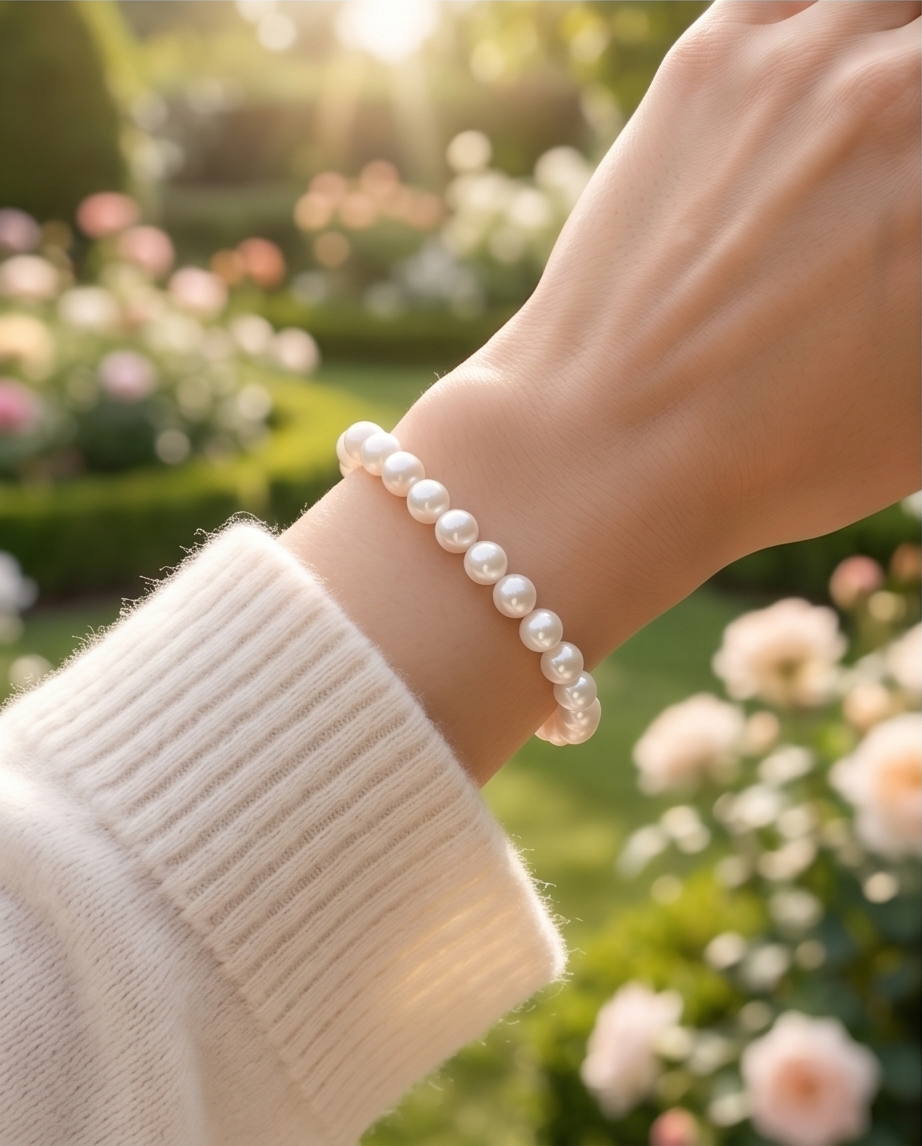Bracelet or  perles de culture - Princesse