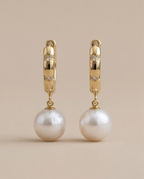 Boucles d’oreilles dormeuses avec perles de culture