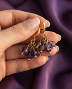 Boucles d’oreilles en vermeil et Améthyste