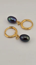 Boucles d oreilles en plaqué or 24k