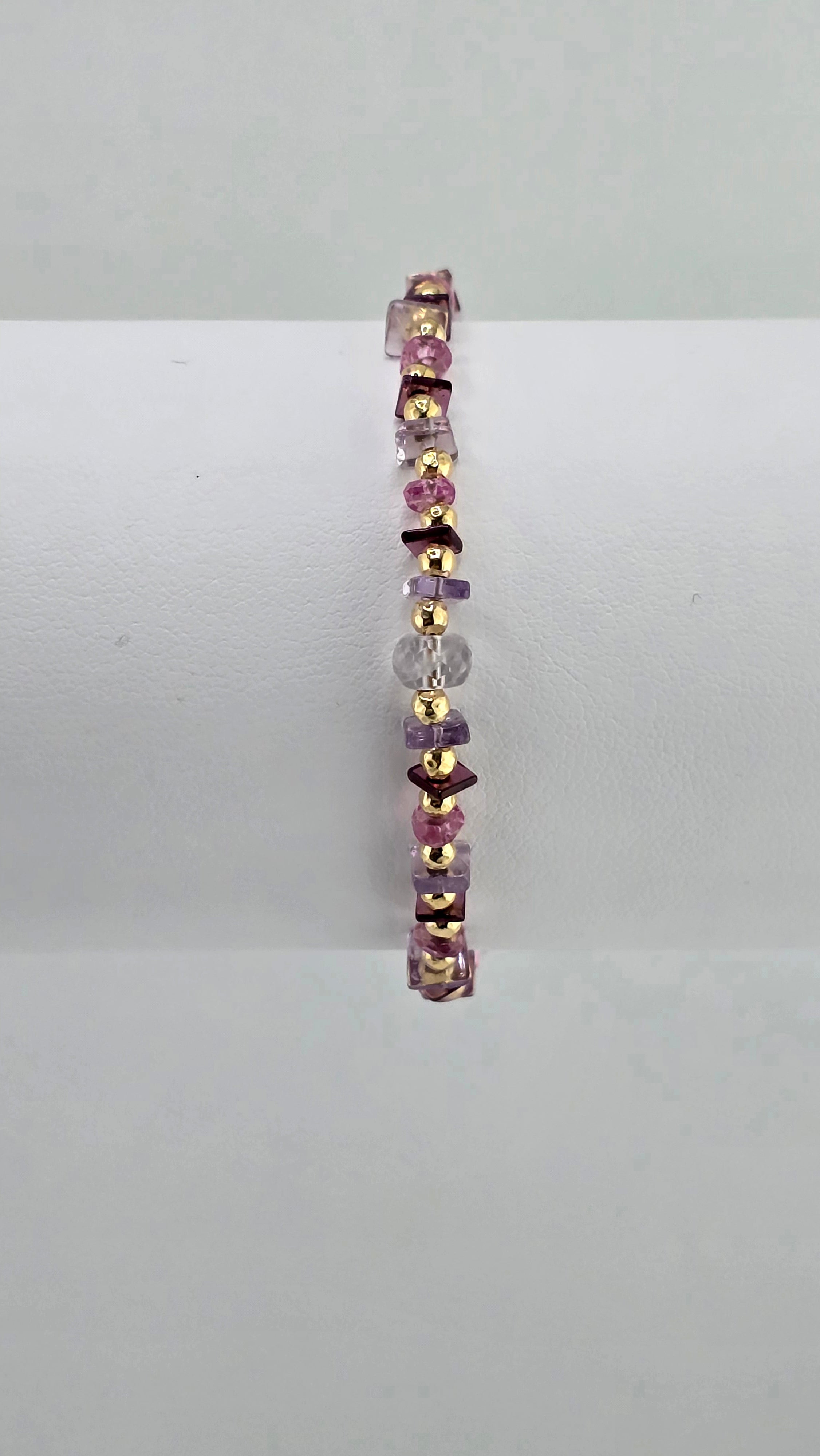 Bracelet en pierres fines et vermeil