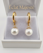 Boucles d’oreilles  perles de culture et or - Éclat Majesté