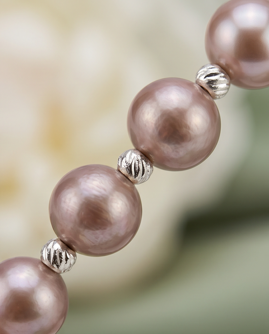 Souffle de Lilas -bracelet en perles de culture