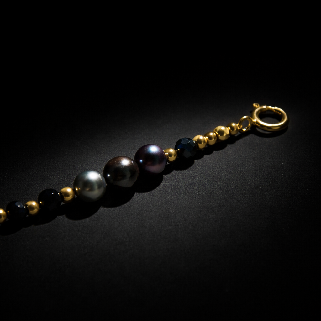 Nuit Profonde - collier  en perles de culture