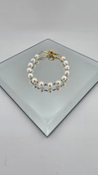 Bracelet en perles de culture blanches