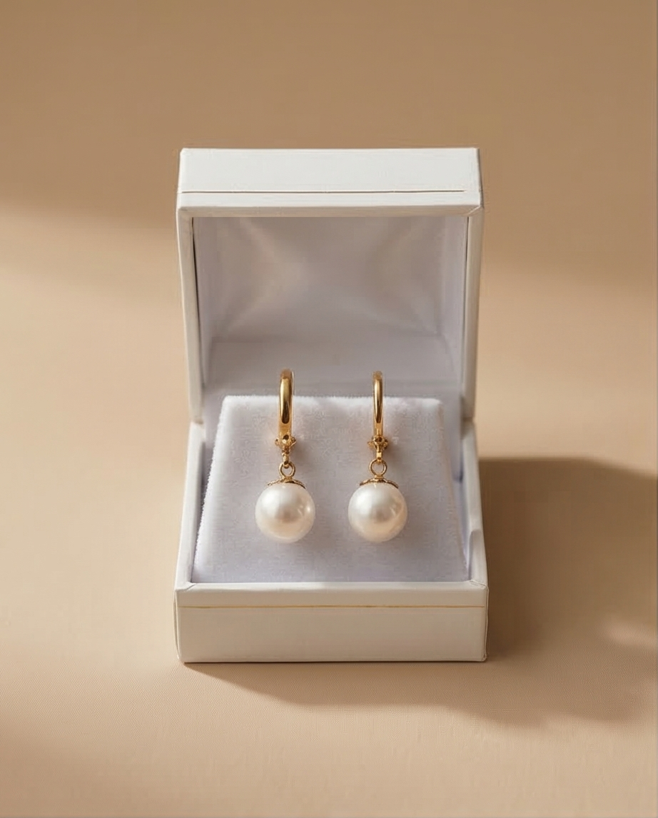 Éclat Majesté  - boucles d’oreilles avec perles de culture