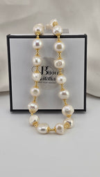 Collier en perles de culture baroque
