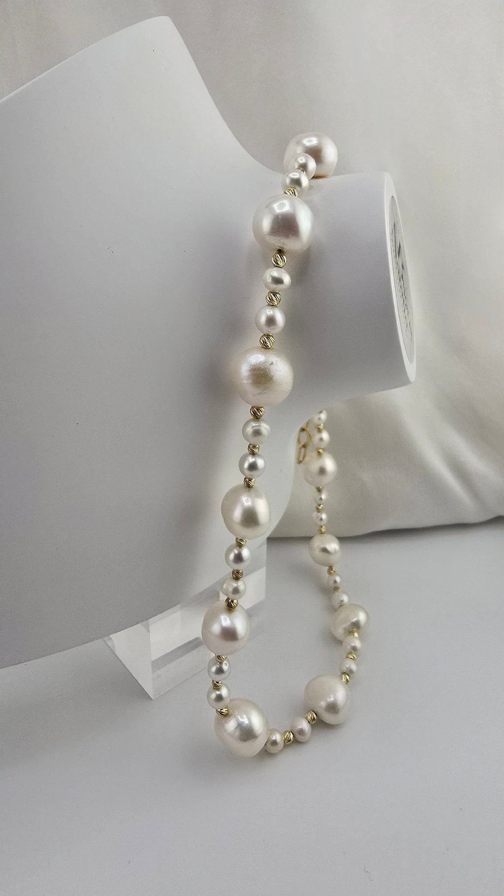 Collier en perles de culture et vermeil