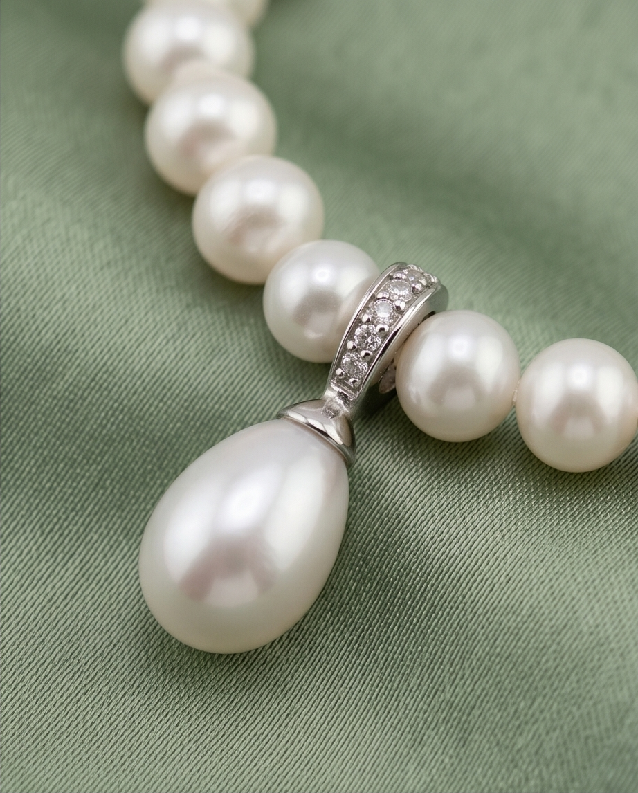 Bracelet argent 925 perles de culture - Intemporel Nacré