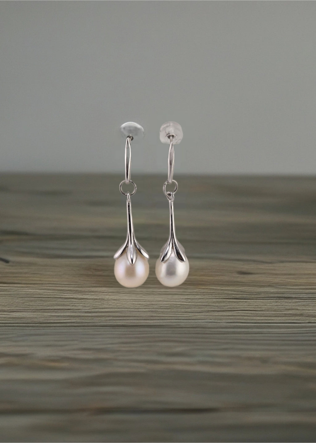 Boucles d ' oreilles en argent rhodié 925/1000