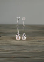 Boucles d ' oreilles en argent rhodié 925/1000