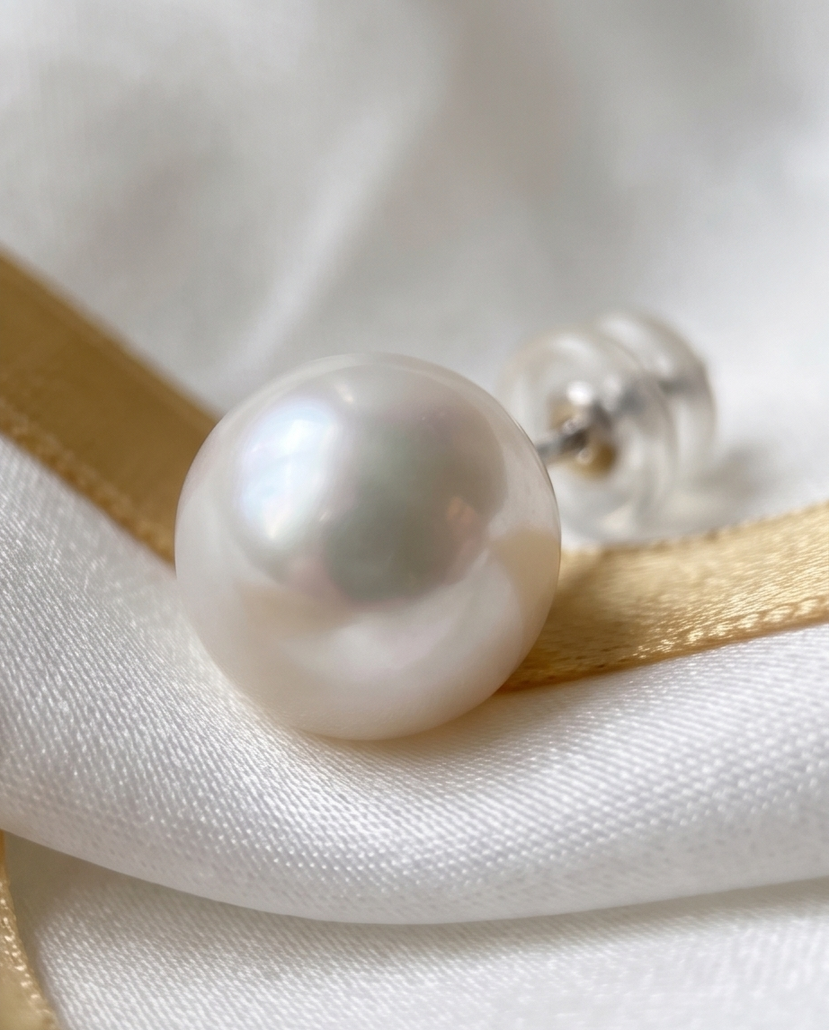 Boucles d’oreilles Perles de culture montées sur argent - Perles 9 10