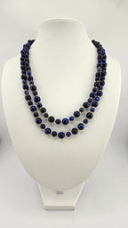 Collier double rangs en Lapis-lazuli et plaqué or