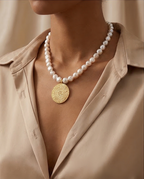 Clarté royal - collier en perles de culture baroque