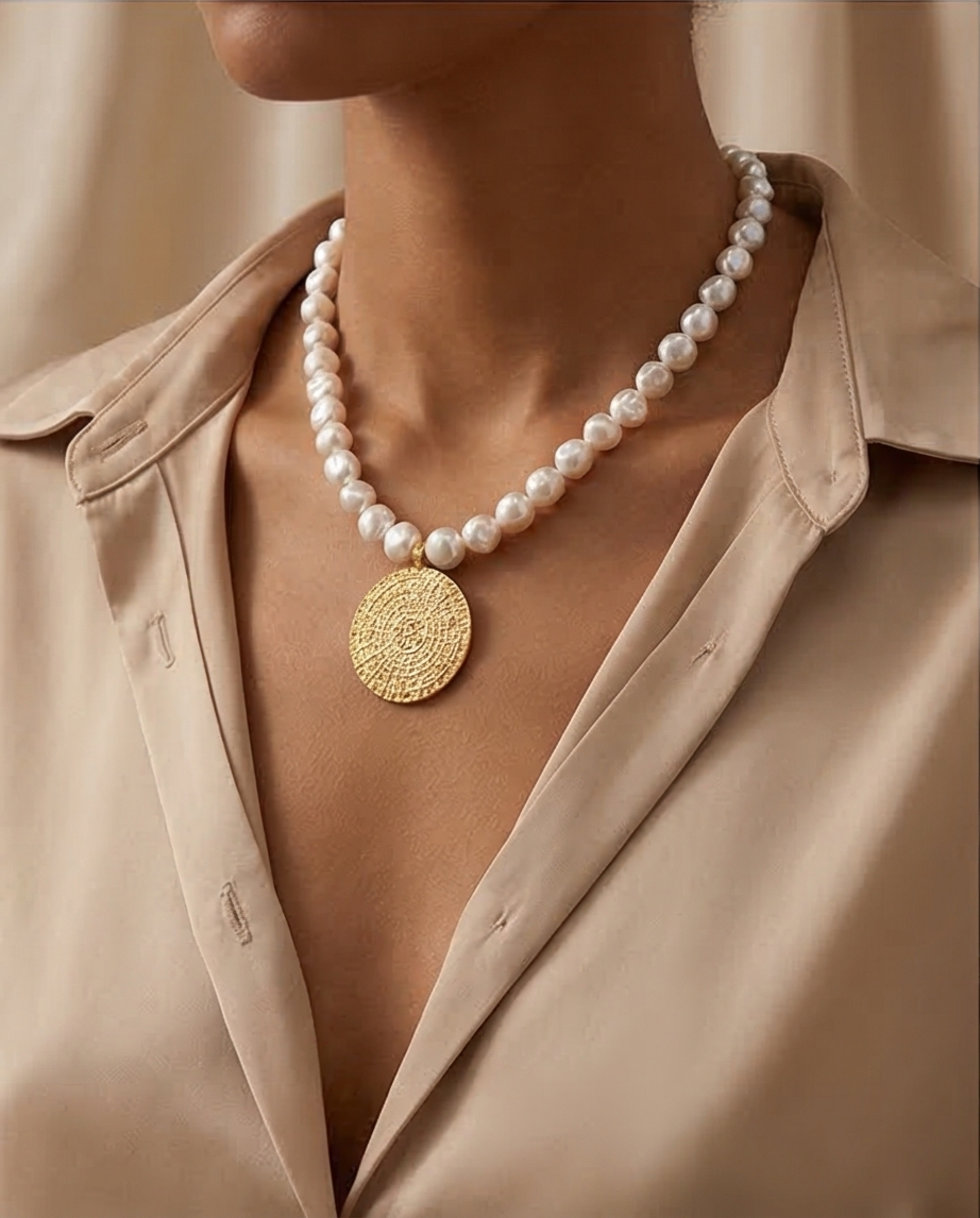 Clarté royal - collier en perles de culture baroque