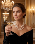 Collier fermoir or 3 rangs perles de culture - Trilogie Élégante