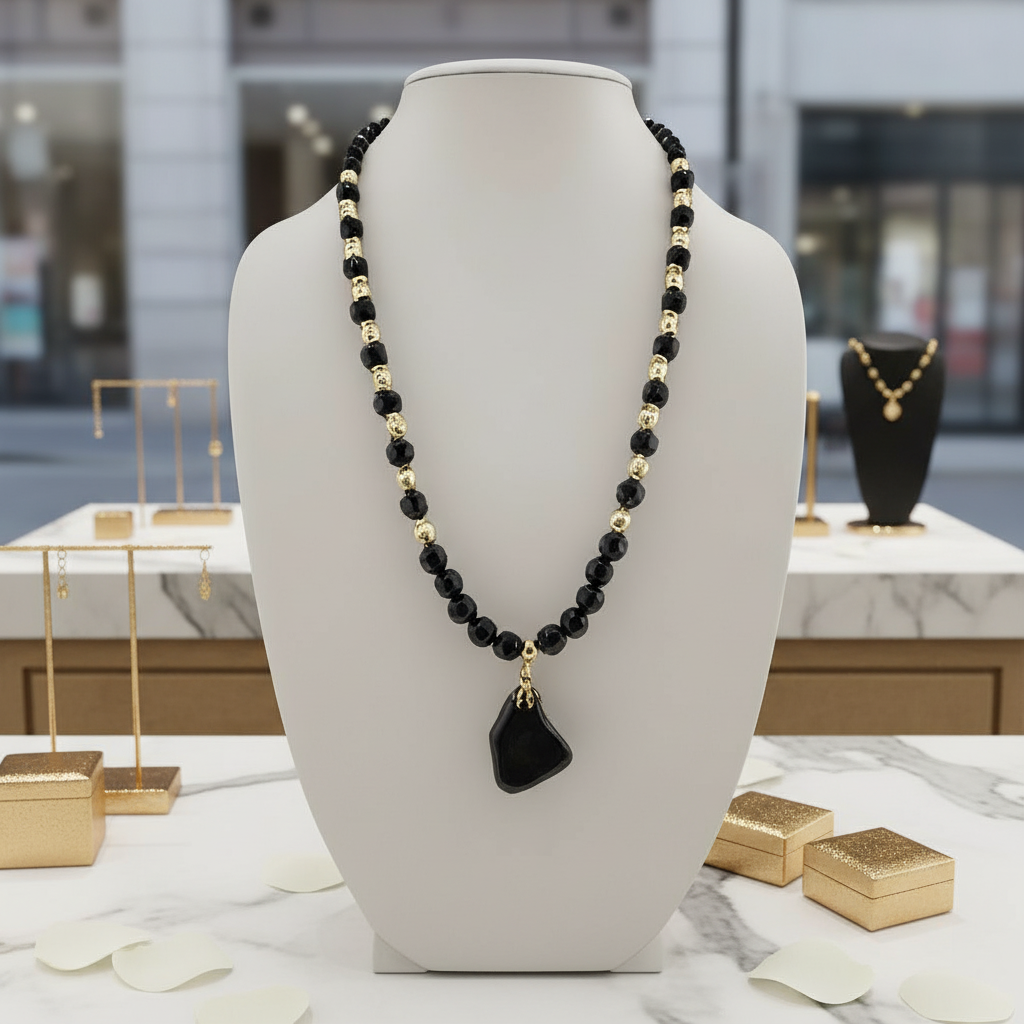 Collier en onyx