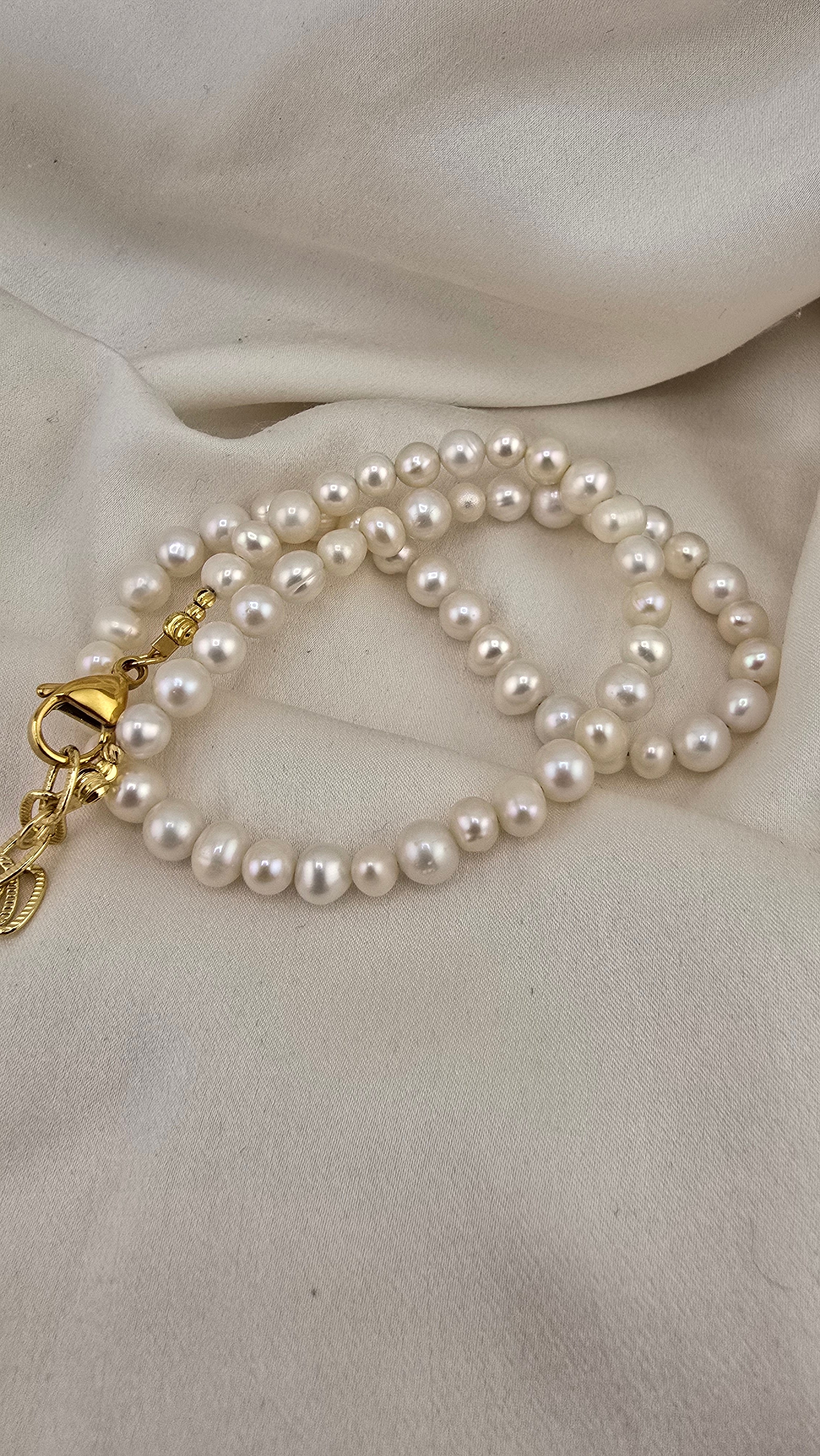 Collier de perles de culture irrégulières