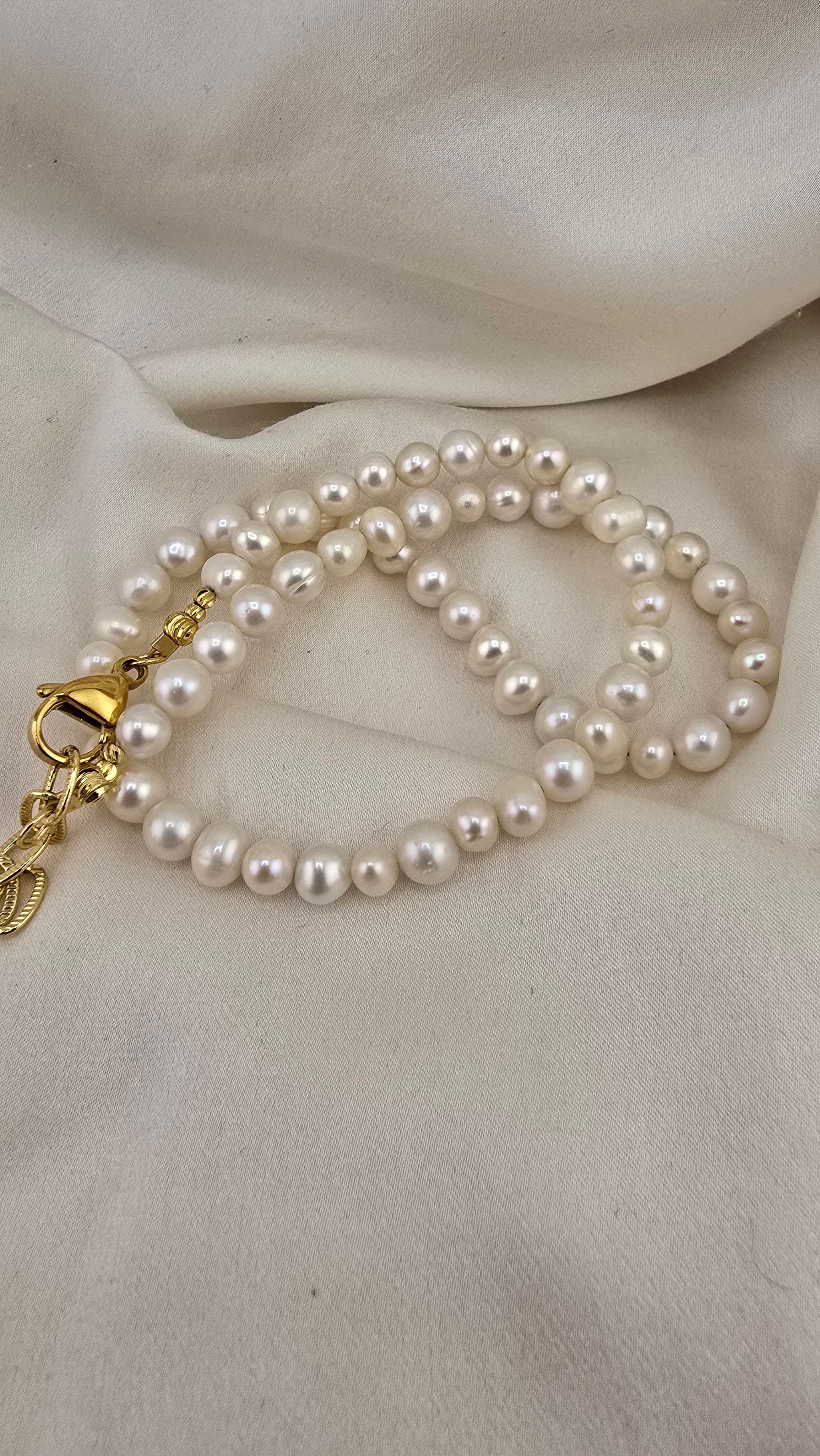 Collier de perles de culture irrégulières