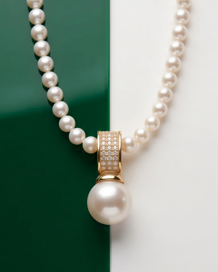 Collier en perles de culture - Éclat libre