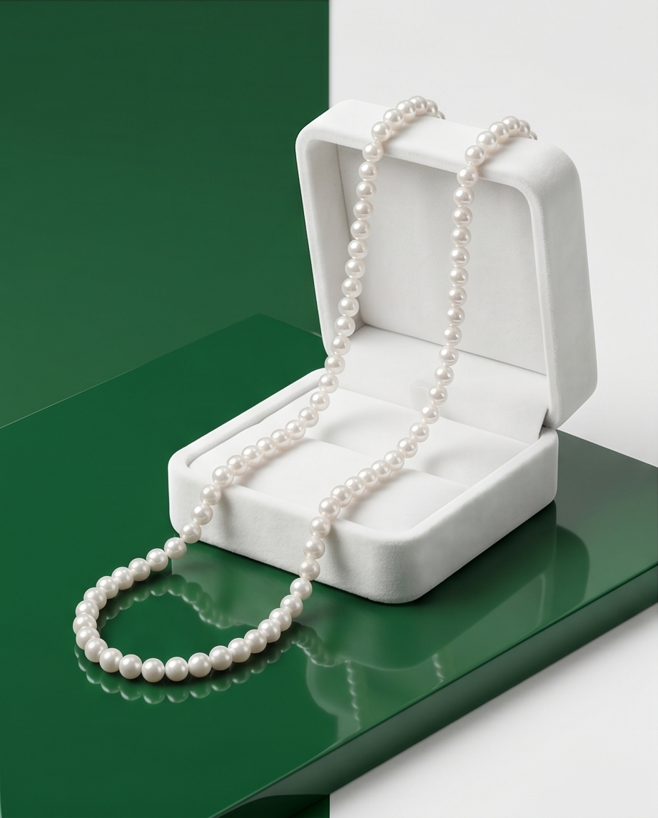 Collier perles de culture et argent 925  - Matinée