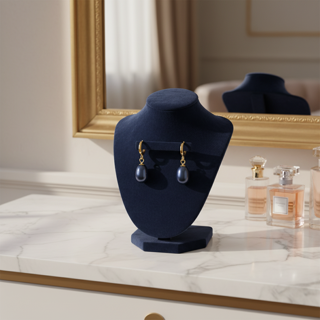 Boucles d oreilles en plaqué or 24k