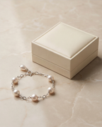 Bracelet argent et perles de culture
