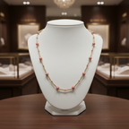 Collier en perles or