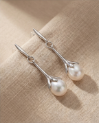 Boucles d ' oreilles en argent rhodié 925/1000