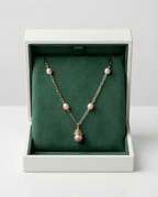Mademoiselle - perles de culture saumon
