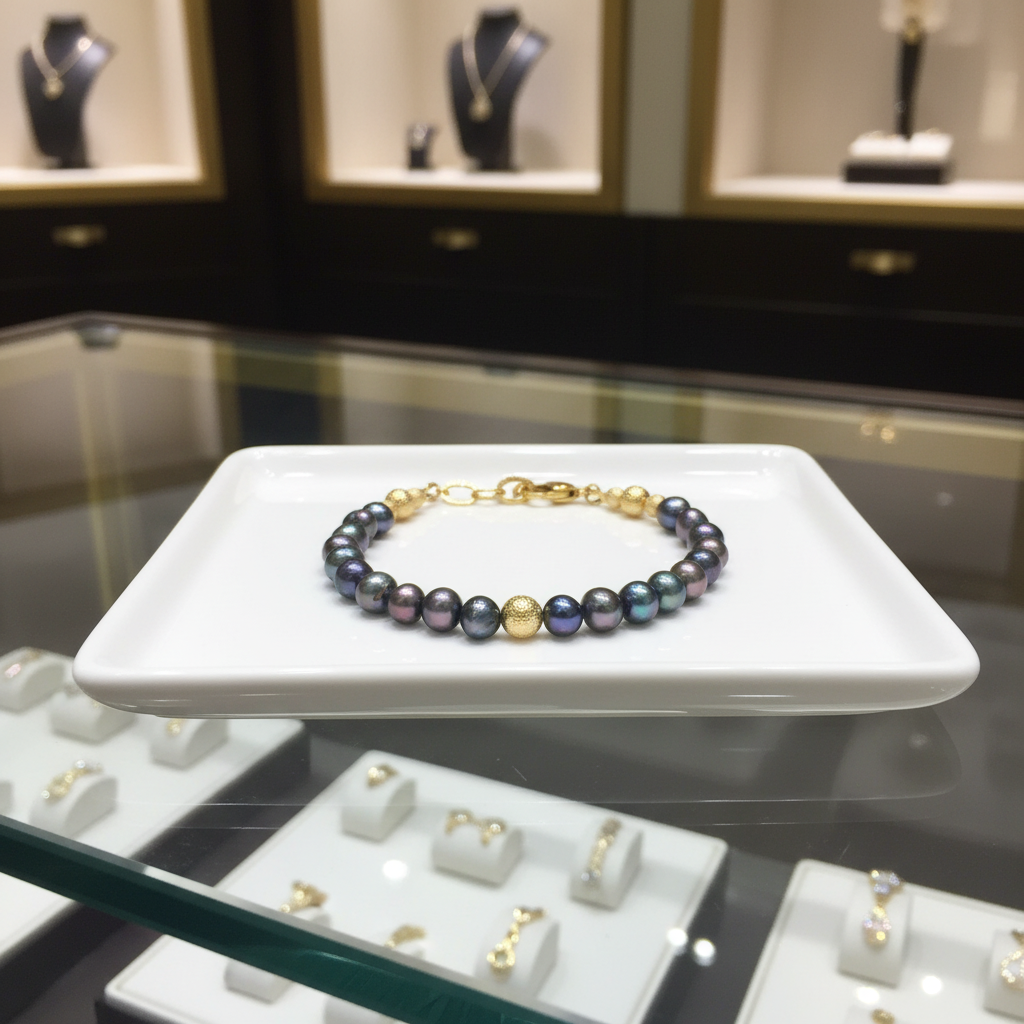 Bracelet en perles de culture