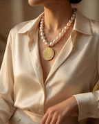 Clarté royal - collier en perles de culture baroque