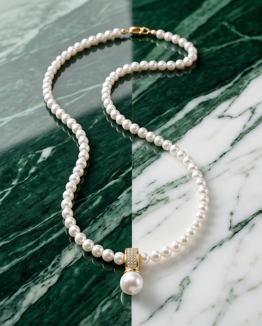 Collier en perles de culture - Éclat libre