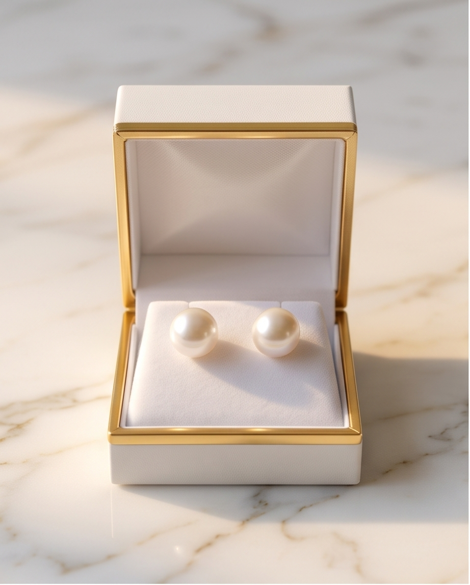 Boucles d’oreilles Perles de culture montées sur argent - Perles 9 10