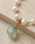 Collier et son pendentif en Agate verte