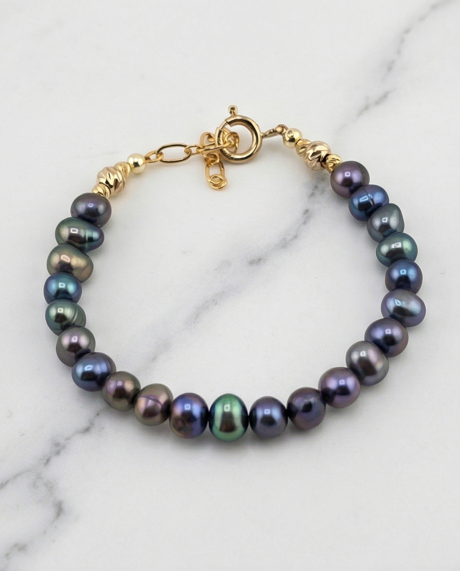 Bracelet en perles de culture