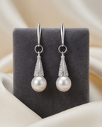 Boucles d’oreilles en argent et perles de culture
