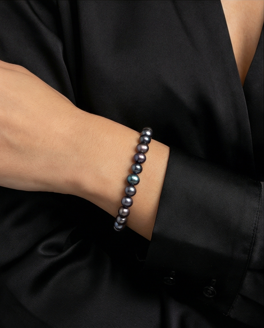 Bracelet en perles de culture