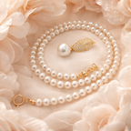 Lumière nacrée- collier en perles de culture
