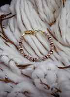 Bracelet en Améthyste, Topaze et Rubis