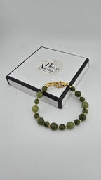 Bracelet en Agate verte